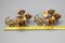 Ganci appendiabiti in metallo dorato, Italia, anni '60, set di 2, Immagine 19