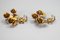 Ganci appendiabiti in metallo dorato, Italia, anni '60, set di 2, Immagine 9