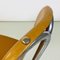Sillas italianas Mid-Century modernas de cuero marrón y acero, años 60. Juego de 2, Imagen 16