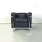Modern Italian Sofa & Armchairs LC attributed to Le Corbusier Jeanneret Perriand Cassina, 1980s, Set of 2 11