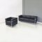 Modern Italian Sofa & Armchairs LC attributed to Le Corbusier Jeanneret Perriand Cassina, 1980s, Set of 2 2