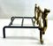 France Andiron / Fire Dog in Heavy Cast Brass, 1930s 5
