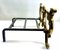 France Andiron / Fire Dog in Heavy Cast Brass, 1930s 8