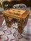 Table Gigogne Antique avec Pieds en Forme de Cabriole, Set de 4 1