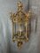 Large Empire French Brass and Glass Lantern 1