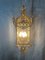 Large Empire French Brass and Glass Lantern, Image 4