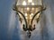 Large Empire French Brass and Glass Lantern, Image 2