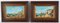 Continental School Artist, Antique Venice Landscape, 19th Century, Oil Paintings on Board, Framed, Set of 2 18