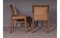 Esszimmerstühle aus Italienischem Nussholz, Leder & Wiener Stroh von Molteni & Co, 4 . Set 3