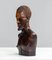 African Carved Male Bust in Rosewood, 1970s, Image 8