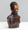 Busto masculino africano tallado de palisandro, años 70, Imagen 1