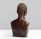 Busto masculino africano tallado de palisandro, años 70, Imagen 6