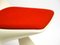 Chaise Casala Original avec Tissu d'Ameublement Rouge, 1970s 12