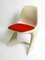 Original Casala Chair with Original Red Fabric Upholstery, 1970s 1