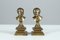 Bustes d'Enfants Miniatures Antiques en Bronze, 1880s, Set de 2 1