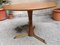 Tavolo rotondo con struttura in ottone e ripiano in legno di Giulio Moscatellio per Cantu Furniture, anni '60, Immagine 6
