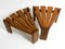 Dreieckige Mid-Century Couchtische von Oak Boards, Dittman & Co, Awa Radbound, 1950er, 2er Set 5