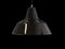 Werkstatt Deckenlampe aus schwarz emailliertem Metall von Louis Poulsen, 1960er 2