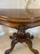 Victorian Burr Walnut Serpentine Shaped Card or Console Table, 1860s, Image 8