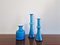 Carnaby Vases in Blue Glass by Per Lütken for Holmegaard, Denmark, 1960s, Set of 3, Image 1