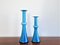 Carnaby Vases in Blue Glass by Per Lütken for Holmegaard, Denmark, 1960s, Set of 3 2