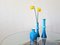 Carnaby Vases in Blue Glass by Per Lütken for Holmegaard, Denmark, 1960s, Set of 3 5