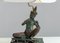 Lampe de Bureau avec Figurine Phra Aphai Mani en Bronze Doré, 1970s 3