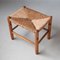 Stool in Wood and Rush, 1960s-1970s 5