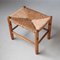 Stool in Wood and Rush, 1960s-1970s, Image 5