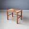 Stool in Wood and Rush, 1960s-1970s 1