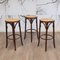 Bentwood & Rattan Barstools, 1970s, Set of 3, Image 1