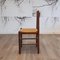 French Wood and Rope Dining Chairs, 1970s, Set of 4 8