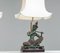 Vintage Asian Table Lamps with Bronze / Gild Statues of Phra Aphai Mani, 1970s, Set of 2 13