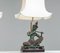 Vintage Asian Table Lamps with Bronze / Gild Statues of Phra Aphai Mani, 1970s, Set of 2, Image 13