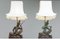 Vintage Asian Table Lamps with Bronze / Gild Statues of Phra Aphai Mani, 1970s, Set of 2, Image 3