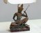 Vintage Asian Table Lamps with Bronze / Gild Statues of Phra Aphai Mani, 1970s, Set of 2, Image 12
