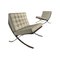 Fauteuils Barcelona par Ludwig Mies van der Rohe pour Knoll Inc. / Knoll International, 1930s, Set de 2 1