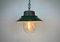 Industrial Green Enamel and Cast Iron Pendant Light, 1960s 13