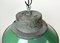 Industrial Green Enamel and Cast Iron Pendant Light, 1960s, Image 4