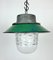 Industrial Green Enamel and Cast Iron Pendant Light, 1960s 6