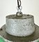 Industrial Green Enamel and Cast Iron Pendant Light, 1960s 3