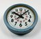 Industrial Factory Blue Wall Clock from Siemens, 1960s, Image 6