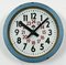 Industrial Factory Blue Wall Clock from Siemens, 1960s, Image 7