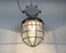 Lámpara colgante industrial grande en forma de jaula de aluminio fundido, años 70, Imagen 16