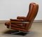 Brown Handstitched Leather Swivel Chair by Arne Norell for Vatne Norway, 1960s 6