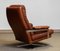 Brown Handstitched Leather Swivel Chair by Arne Norell for Vatne Norway, 1960s, Image 5