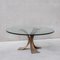 Mid-Century Bronze and Glass Coffee Table, Belgium, 1970s, Image 1