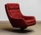 Sillón giratorio y mecedora en rojo de Alf Svensson para Dux, Sweden, años 60, Imagen 13