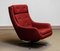 Red Swivel and Rocking Lounge Chair by Alf Svensson for Dux, Sweden, 1960s 14