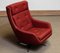 Red Swivel and Rocking Lounge Chair by Alf Svensson for Dux, Sweden, 1960s 12